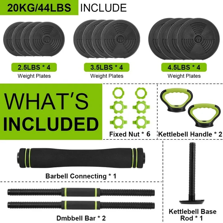 PowerFit Adjustable Dumbbell Home Set